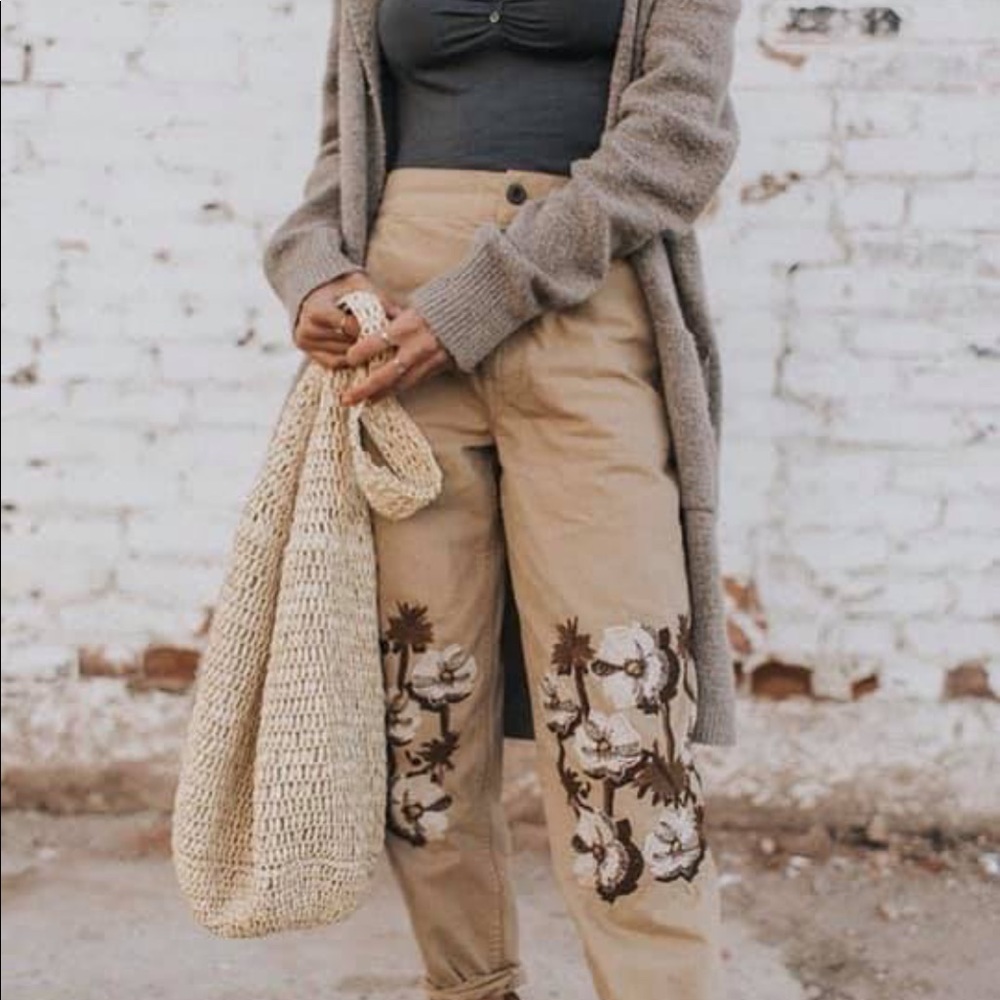Madewell Embroidered Pants